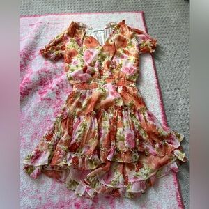 Kendall Lane Floral Mini Dresss
